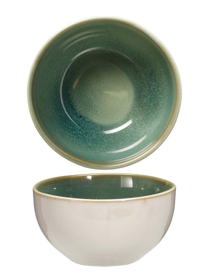 Cookinglife Soup bowls / Bowls Serene Green ø 14 cm - Pottery - 4 pieces