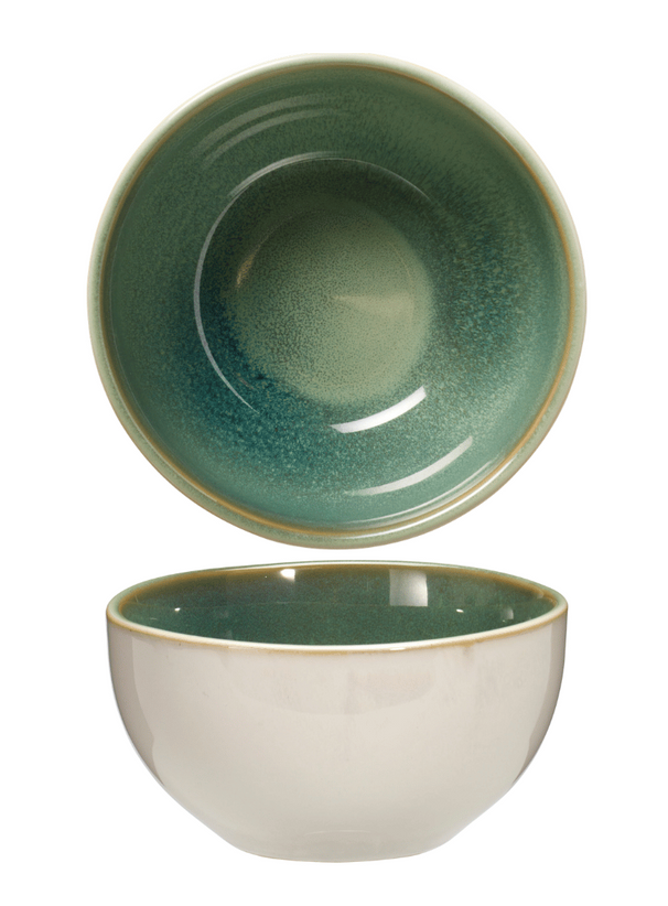 Cookinglife Soup bowls / Bowls Serene Green ø 14 cm - Pottery - 4 pieces