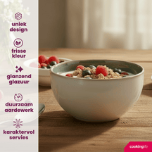 Cookinglife Soup bowls / Bowls Serene Green ø 14 cm - Pottery - 4 pieces