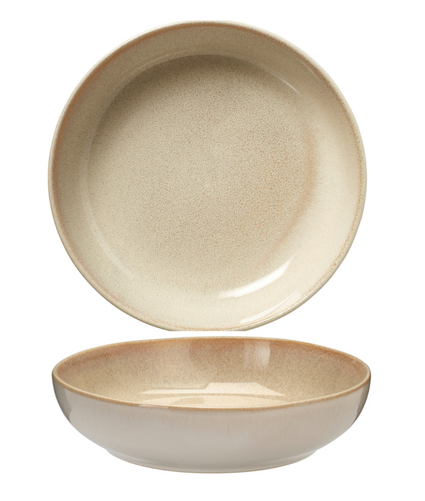 Cookinglife Platos hondos / Platos para pasta Serene Arena ø 23 cm - Cerámica - 4 piezas