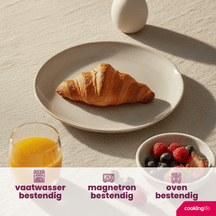 Cookinglife Breakfast Plates / Dessert Plates Serene Sand ø 20 cm - Pottery - 4 pieces