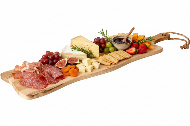 Tabla para Servir / Tabla de Tapas Cookinglife - Teca - 69 x 20 cm - Tabla de Madera para Aperitivos y Platos