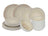Cookinglife Dinnerware Set Nola Sand Reactive Glaze 18-Piece / 6 Persons - 6 Dinner Plates, 6 Breakfast Plates and 6 Bowls