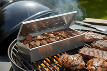 Cookinglife Caja Ahumadora Fire & Flavour Acero Inoxidable 25 cm - Caja para Ahumar para BBQ y Parrilla