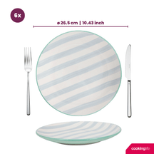 Cookinglife Platos para Cena Spring Vibes ø 26.5 cm - 6 Piezas