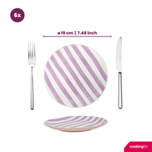 Cookinglife Side Plates / Dessert Plates Spring Vibes Ø 19 cm - 6 Pieces