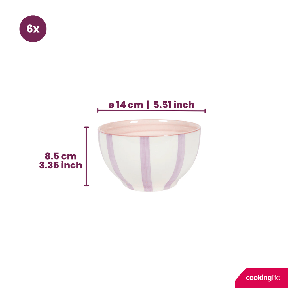 Cookinglife Cuencos para Sopa / Cuencos Spring Vibes ø 14 cm - 6 Piezas