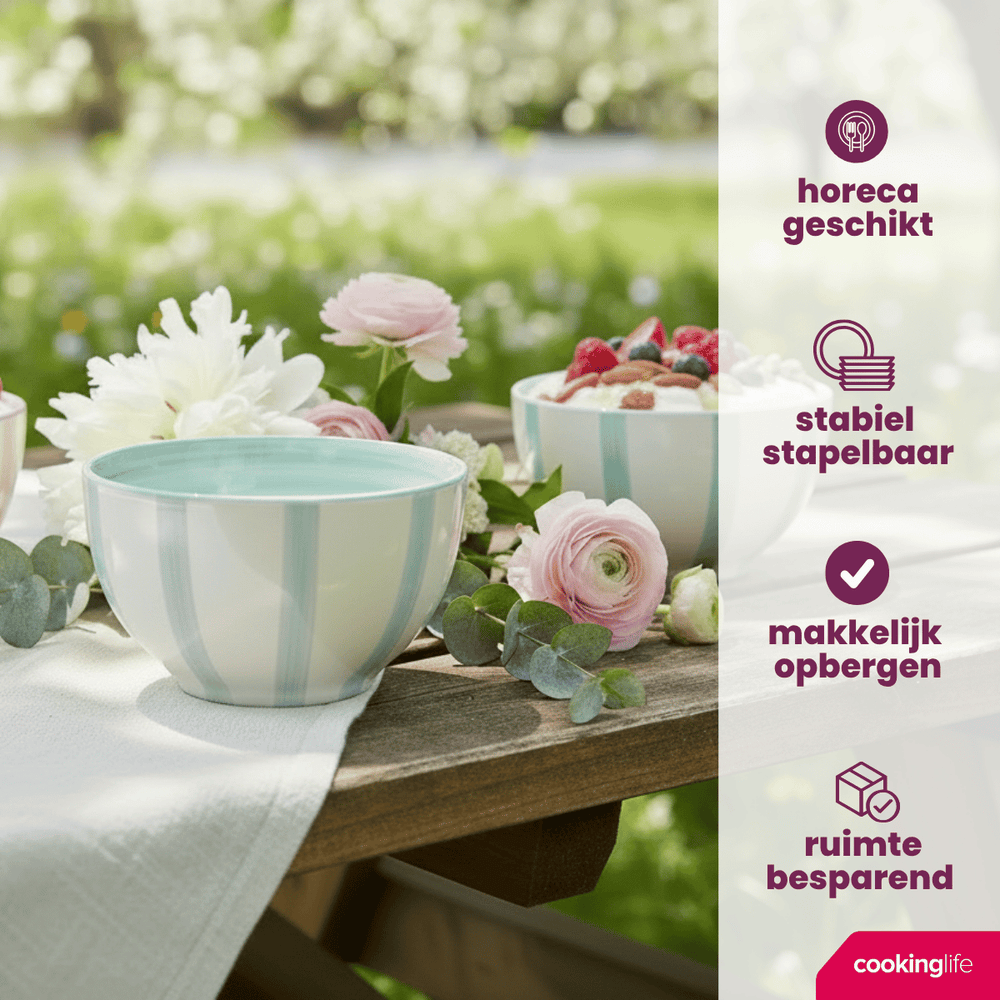 Cookinglife Cuencos para Sopa / Cuencos Spring Vibes ø 14 cm - 6 Piezas
