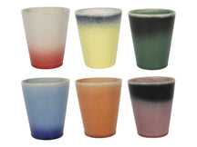 Juego de vajilla Studio Tavola Fire 30 piezas / 6 personas - 6 platos llanos, 6 platos para desayuno, 6 cuencos, 6 tazas de café y 6 vasos de café