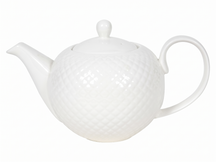 Cookinglife Teapot Diamond White Porcelain - 900 ml