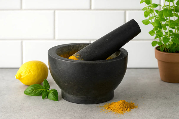 Mortero de granito Cookinglife - Negro ø 18 cm
