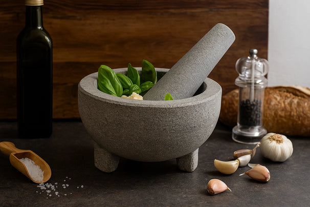 Mortero con base Cookinglife de granito orgánico ø 14.5 cm