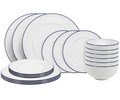 Cookinglife Dinnerware Set Whitmore 18-piece / 6 people - 6 dinner plates, 6 breakfast plates and 6 bowls