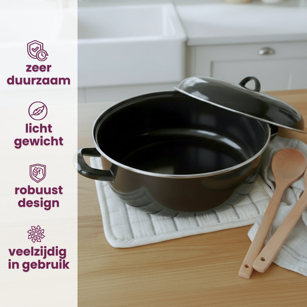 Cookinglife Enamelled Casserole - ø 28 cm / 6 Liters