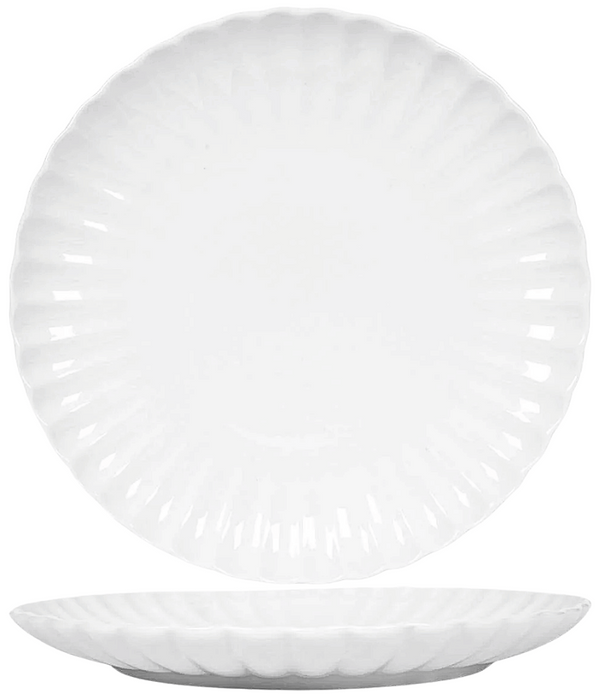 Cookinglife Platos para cena Cardida Blanco roto ø 26 cm - 6 piezas