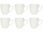 Cookinglife Tazas Cardida Blanco Roto 350 ml - 6 unidades