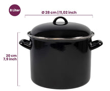 Cooking Soup pot - Black - ø 24 cm / 8 liters
