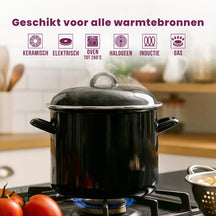 Cooking Soup pot - Black - ø 24 cm / 8 liters