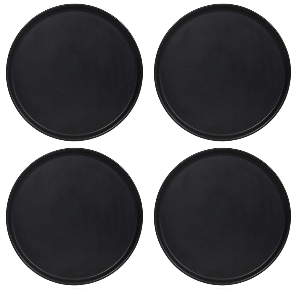 Cookinglife Pizza Plates Black ø 30 cm - 4 pieces