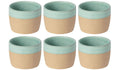 Costa Nova Tazas de Café Arenito Aqua 200 ml - 6 piezas