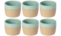 Costa Nova Tazas de Café Arenito Aqua 200 ml - 6 piezas