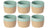Costa Nova Tazas de Café Arenito Aqua 200 ml - 6 piezas