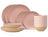 Costa Nova Juego de vajilla Arenito Mauve Rose 18 piezas / 6 personas - 6 platos de cena, 6 platos de desayuno & 6 cuencos