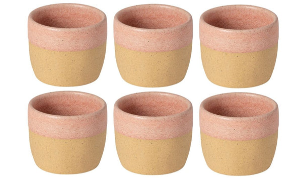 Costa Nova Tazas de Café Arenito Mauve Rose 200 ml - 6 piezas