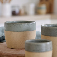 Costa Nova Tazas Arenito Sage Green 360 ml - 6 piezas