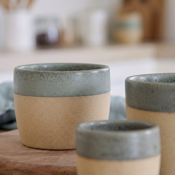Costa Nova Tazas Arenito Sage Green 360 ml - 6 piezas