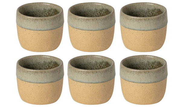 Costa Nova Tazas de Café Arenito Sage Green 200 ml - 6 unidades
