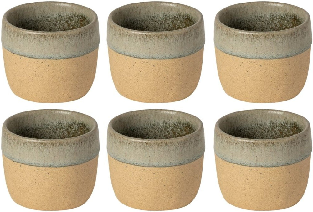 Costa Nova Tazas Arenito Sage Green 360 ml - 6 piezas