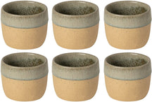 Costa Nova Tazas Arenito Sage Green 360 ml - 6 piezas