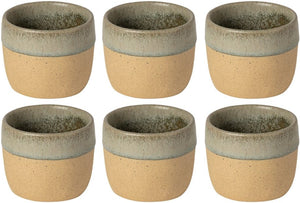 Costa Nova Tazas Arenito Sage Green 360 ml - 6 piezas