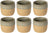 Costa Nova Tazas Arenito Sage Green 360 ml - 6 piezas