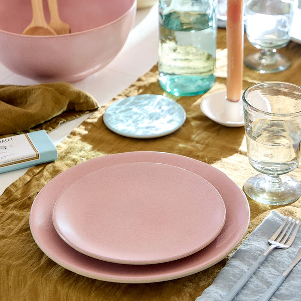 Costa Nova Platos de desayuno / Platos de postre Arenito Mauve Rose ø 22 cm - 6 piezas
