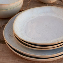 Costa Nova Platos de desayuno / Platos de postre Casafina Eivissa Sand Beige ø 22 cm - 6 piezas