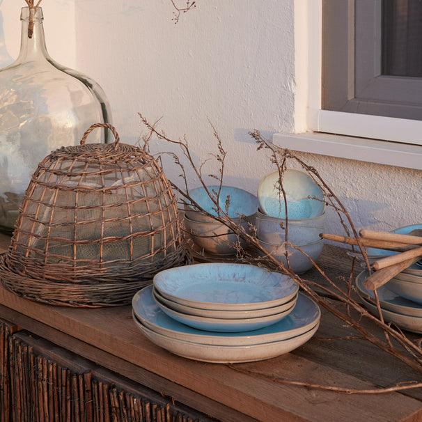 Costa Nova Platos de desayuno / Platos de postre Casafina Eivissa Sea Blue ø 22 cm - 6 piezas
