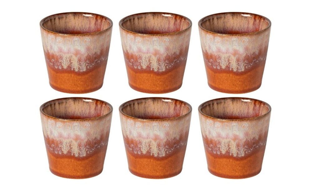 Costa Nova Espresso Cups Casafina Poterie Caramel-Latte 80 ml - Set of 6