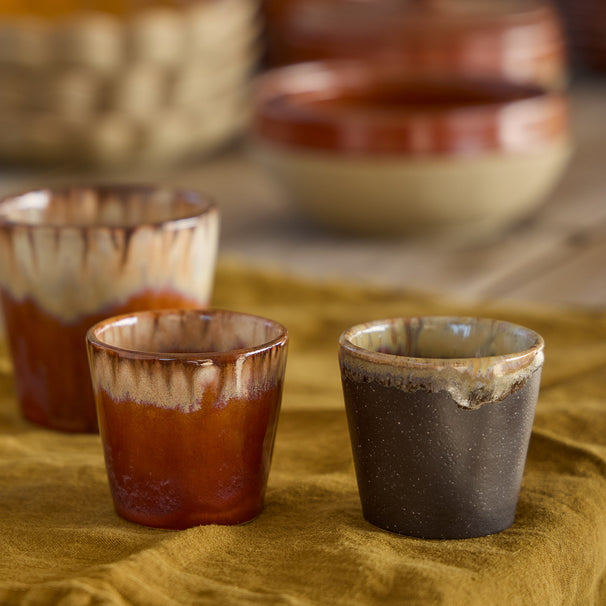 Costa Nova Espresso Tazas Casafina Poterie Caramel-Latte 80 ml - 6 piezas