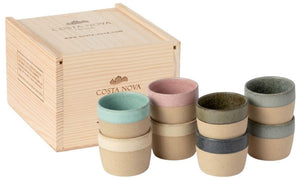 Costa Nova Espresso Cups Arenito Multicolor 65 ml - 8 pieces - Gift box