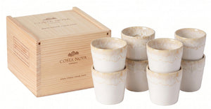 Costa Nova Espresso Cups Grespresso White 80 ml - 8 pieces - Gift box