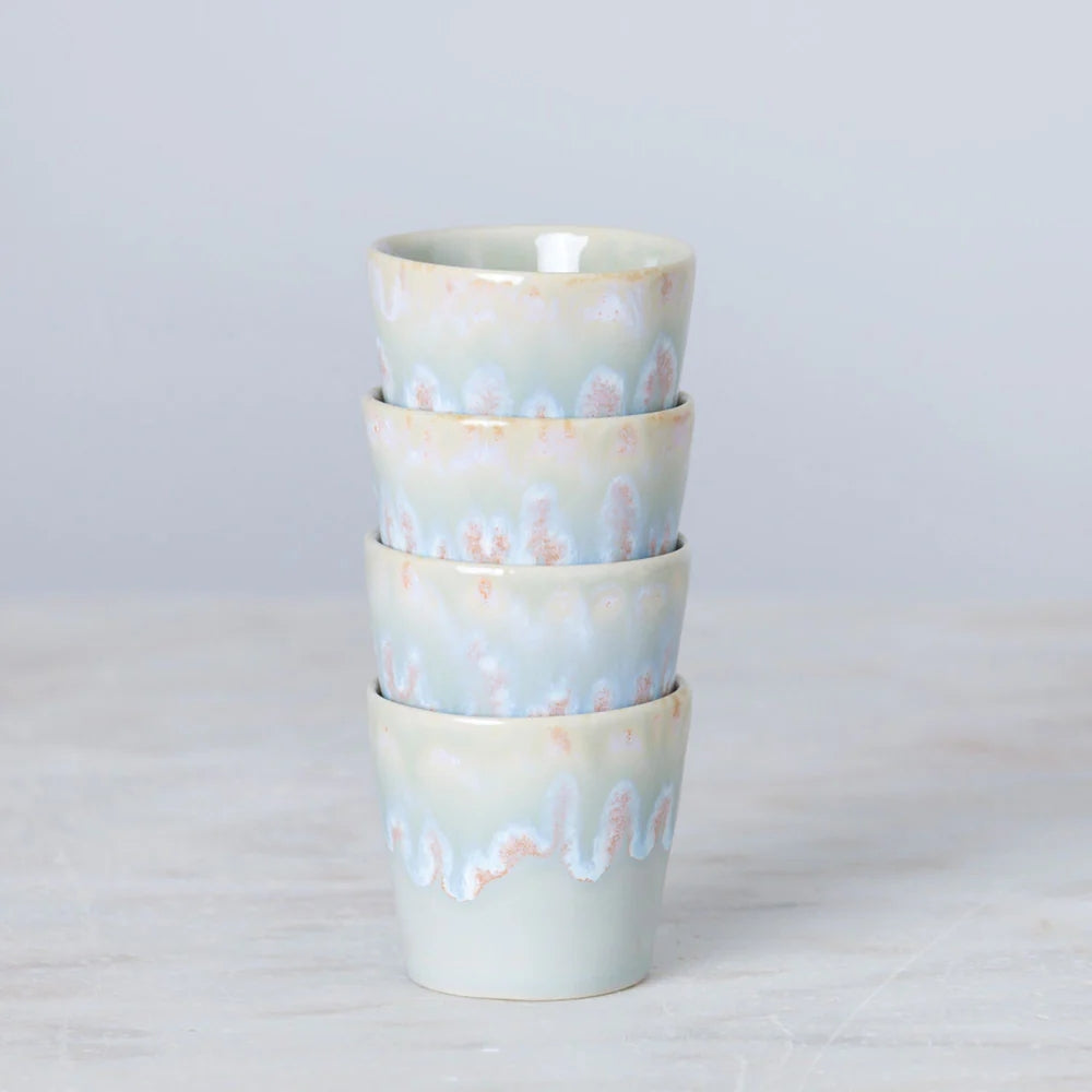 Costa Nova Tazas de Café Grespresso Multicolor 190 ml - 8 piezas - Caja de regalo
