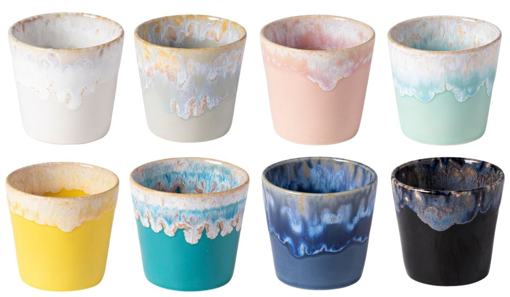 Costa Nova Tazas de Café Grespresso Multicolor 190 ml - 8 piezas - Caja de regalo