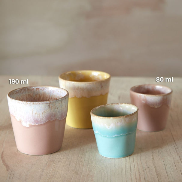 Costa Nova Tazas de Espresso Grespresso Multicolor 80 ml - 8 piezas - Caja de regalo