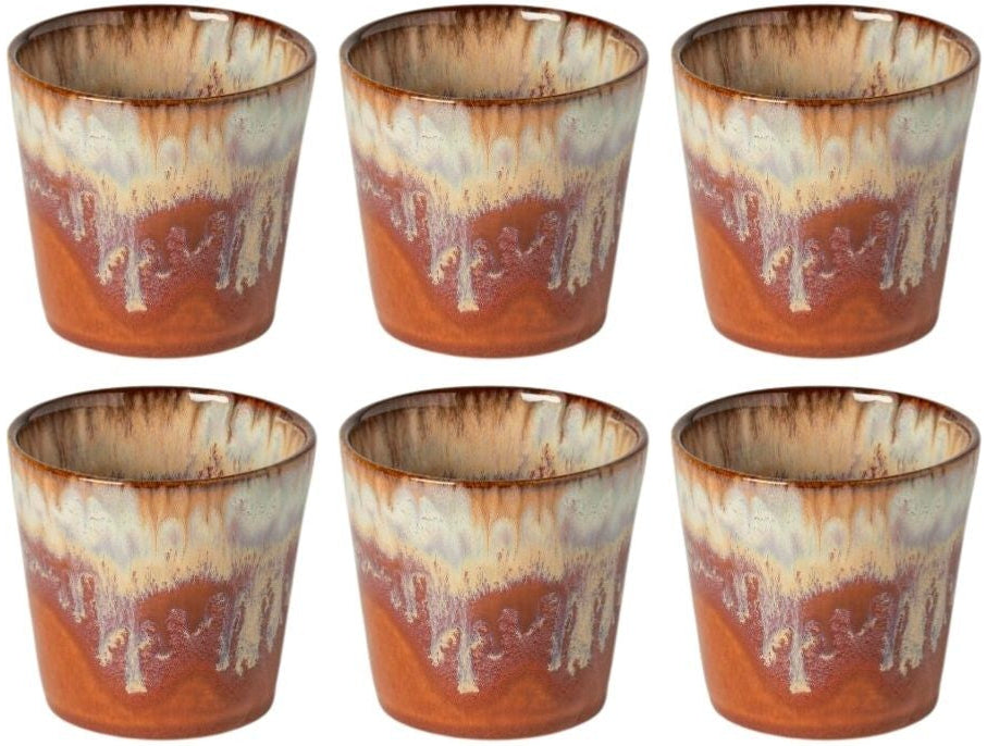 Costa Nova Coffee Cups Casafina Poterie Caramel-Latte 190 ml - 6 pieces