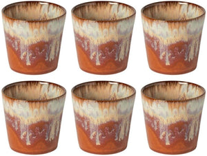 Costa Nova Coffee Cups Casafina Poterie Caramel-Latte 190 ml - 6 pieces
