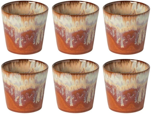 Costa Nova Tazas de café Casafina Poterie Caramel-Latte 190 ml - 6 piezas