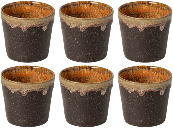 Costa Nova Tazas de café Casafina Poterie Mocha-Latte 190 ml - 6 piezas