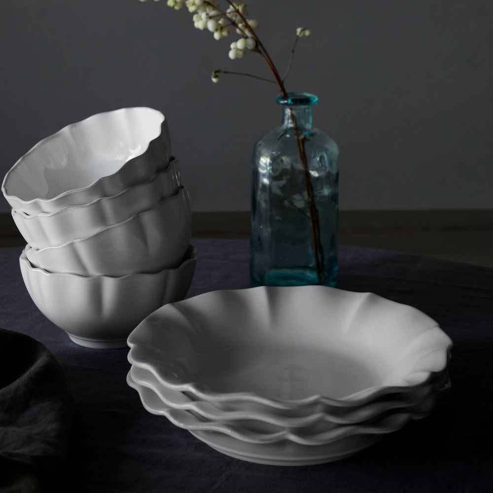 Costa Nova Platos Profundos / Platos de Pasta Rosa White ø 25 cm - 6 piezas